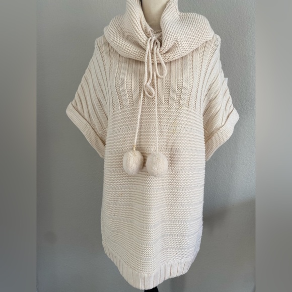 Alice+Olivia 100% Merino Wool Cowl Neck Printed Knit Long Sweater Size Small - Picture 10 of 10